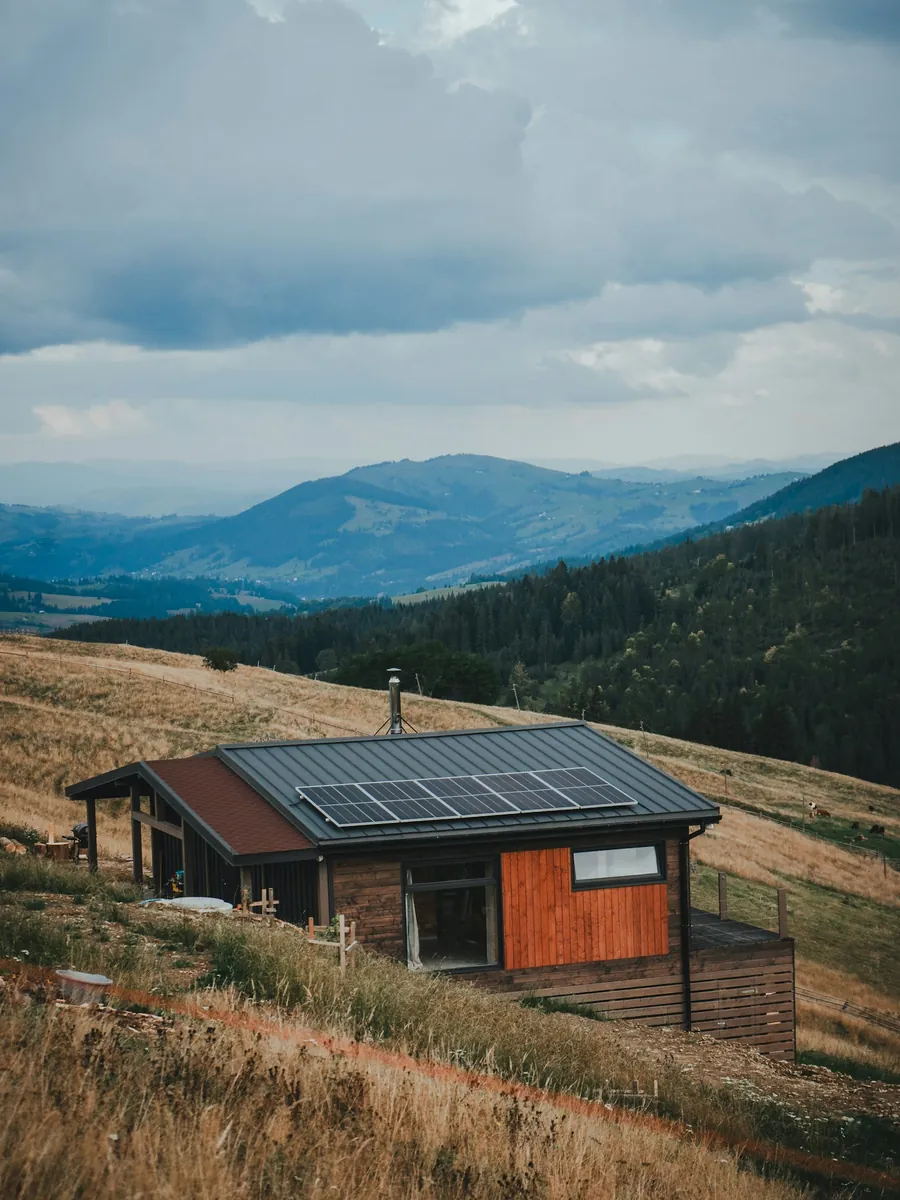 Remote property running on its own rooftop solar array